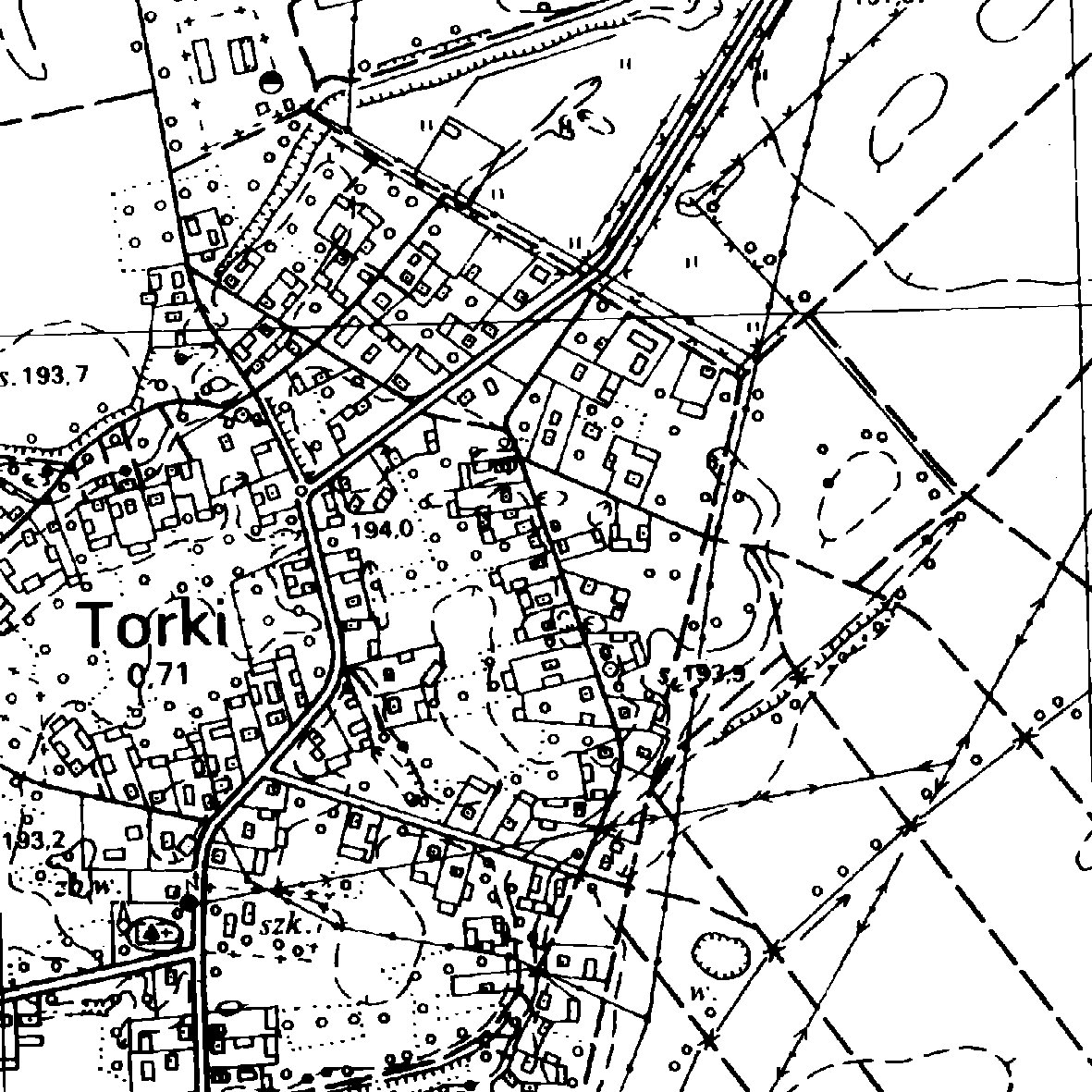 mapa topograficzna w skali 1:10 000